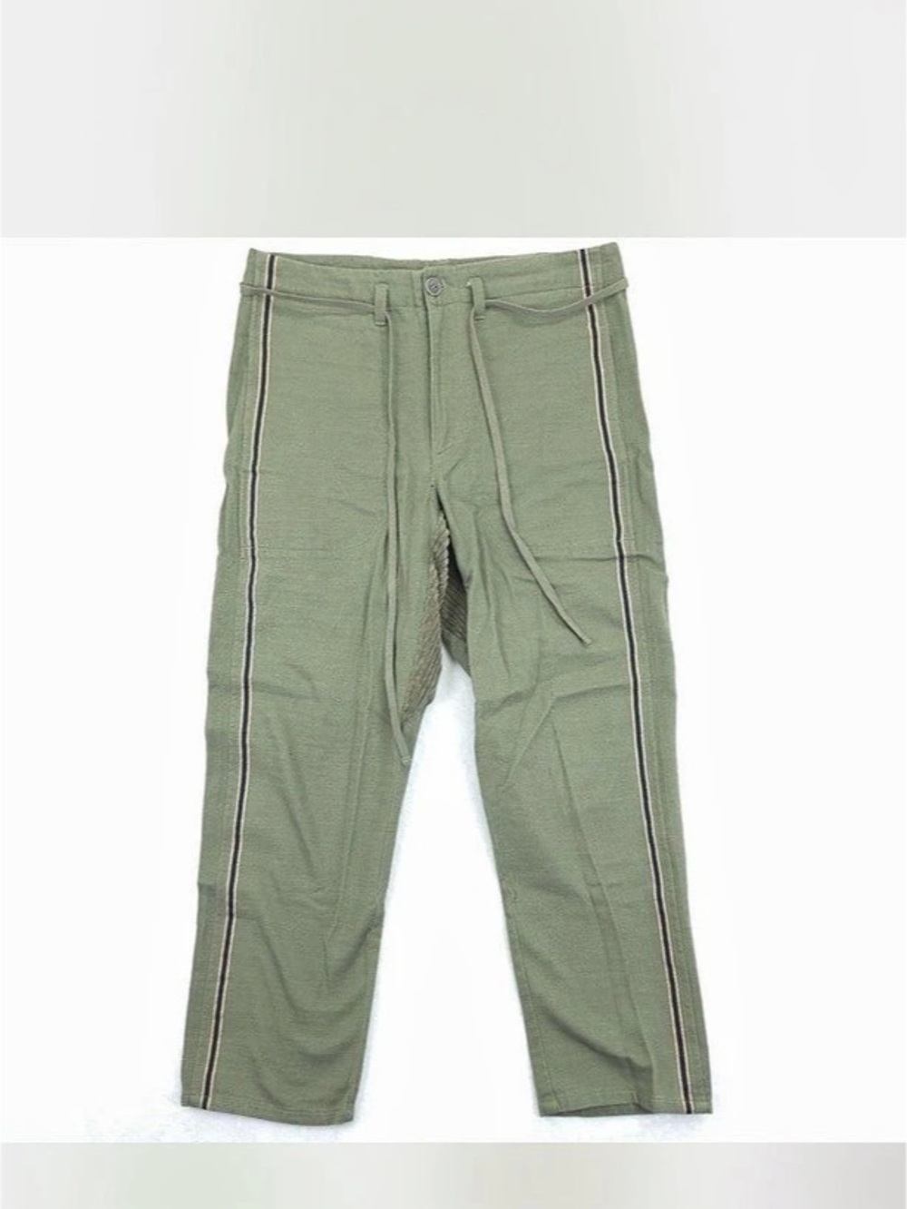 Green Striped Track Pants